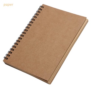 papel reeves retro espiral encuadernado bobina cuaderno en blanco cuaderno kraft boceto papel
