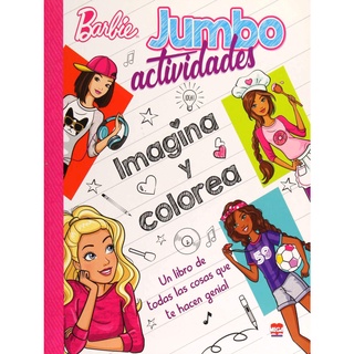 Barbie: Jumbo actividades imagina y colorea