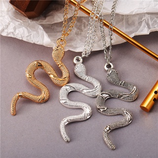 Collar pequeño de serpiente con colgante retro de serpiente/cadena para suéter (5)