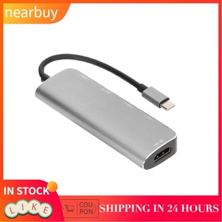 Nearbuy ONTEN Expansion Dock USB C a USB tipo 6 en 1 estación de acoplamiento multifuncional de carga rápida