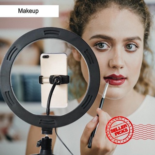 10" LED Selfie Ring Light with Tripod Stand Phone Holder Makeup Youtube For Live K2L1
