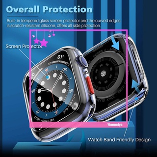 Protector de pantalla de vidrio templado Compatible con Apple Watch Series 6 SE 5/4
