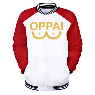 Baseball Jacket Coat Men Sweatshirt Kpoplong Sleeve Mens Clothing Coats Japanese Anime One Punch Man Streewears