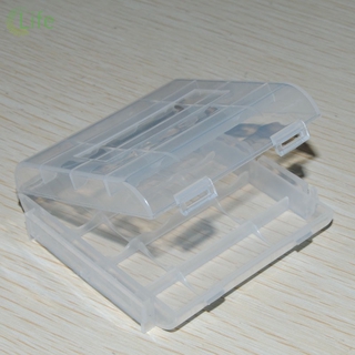Estuche portátil Mini contenedor organizador de caja de plástico para AAA rellenable (3)