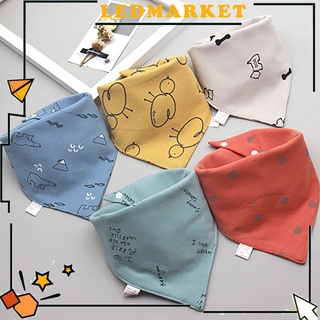ledmarket 5Pcs Saliva toallas patrón de dibujos animados absorbente de agua de doble capa bebé Bandana babero baberos para accesorios infantiles