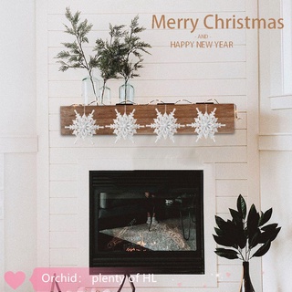 Colgante De árbol De navidad blanca De Alta calidad en forma De Orquídeas/flotadores De nieve Para decoración De navidad