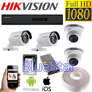 HIKVISION Pedido directamente CCTV paquete 4 canales 2 MP HDD-500GB Original mejor
