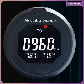 [xmaxucuu] monitor de calidad del aire detector de co2, monitor de calidad del aire temperatura y humedad relativa medidor de co2, monitor de co2, ndir