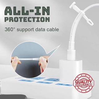 1pc protector de cable de línea de datos colores cable protector caso enrollador protector r6d3