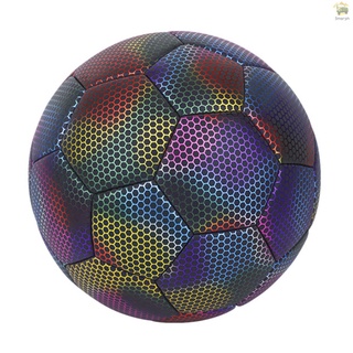 Balón De Fútbol Reflectante Resistente Al Desgaste Antideslizante Brillo En La Oscuridad Pelota Entrenamiento Equipo