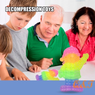 juguete de descompresión de silicona push burbuja fidget sensorial juguete de pensamiento de entrenamiento juego de rompecabezas para niños adultos