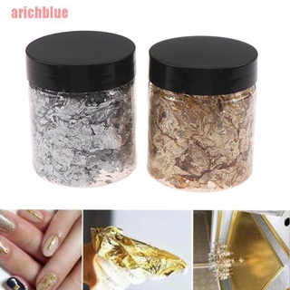 Hojas De Papel aluminio Arichblue imitación De oro/Sliver Para decoración Diy
