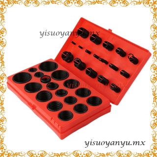 419 piezas de goma serie O anillo surtido sello plomería garaje Kit con caja roja [<(^-^)>
