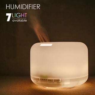 500ml aromaterapia humidificador difusor de agua 7 colores LED con mando a distancia