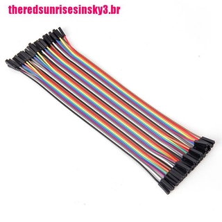 [BRSKY] 40pzas 20cm 2.54mm female to female brandboard cable para arduino