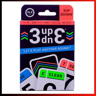 Juego de cartas 3UP 3DOWN mejores juegos divertidos de la familia para niños amigos
