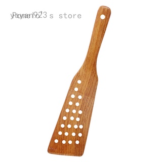 Yayan923 espátula de madera especial antiadherente espátula de cocina resistente a altas temperaturas de 24 agujeros filtro espátula