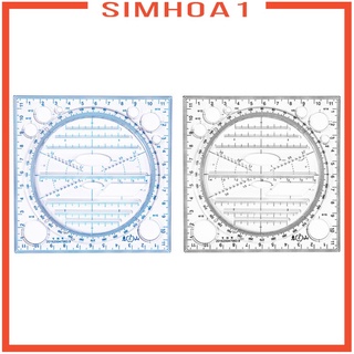 [SIMHOA1] Regla de dibujo multifuncional mesa geométrica redonda para redacción estudiante