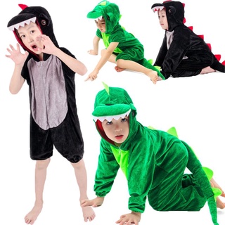 Halloween Childs Dinosaur Costume Crocodile Fancy Dress Cosplay Unisex Jumpsuit Fancy Dress Cosplay
