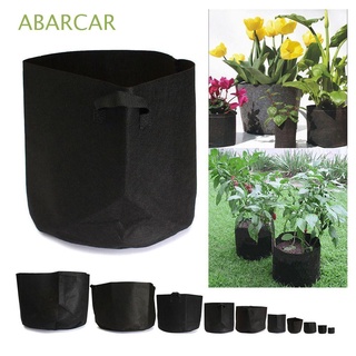 ABARCAR Black Tela pots Jardin Contenedor de raiz Planta Bolsa Portable Nuevo Aireación Ronda Bolsa de cultivo