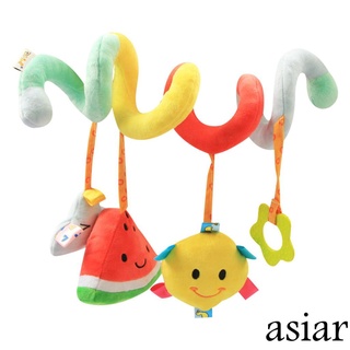 ✿Ma☎Cama de bebé cuna espiral relleno fruta incorporado sonda, mordedor viento campanillas juguete educativo para niños/niñas