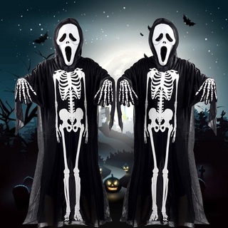 Disfraz de fantasma de Halloween accesorios de cosplay / fiesta de Halloween / decoración de Halloween / disfraz de esqueleto para adultos de Halloween