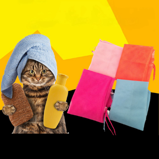 gato aseo bolsa de baño de malla gato bolsa de lavado de morder restricción para mascotas de baño de uñas de recorte de inyección