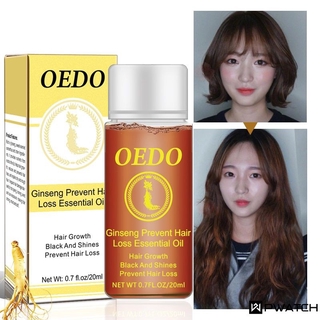 OEDO 20ML Ginseng Hair Growth Essence Preventing Hair Loss Liquid Damage Hair Repair Treatment Dense Fast Restoration pwat