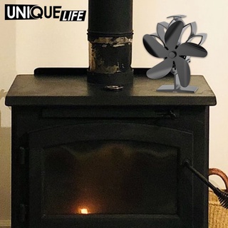 [único Life] estufa de calor ventilador quemador de leña chimenea silencioso circulación de aire climatizada