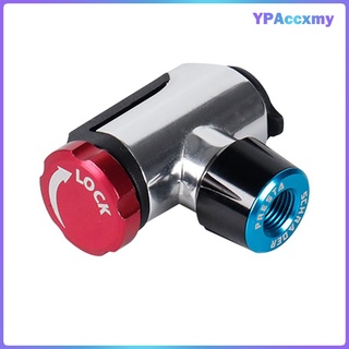 Portable CO2 Bicycle Inflator Head Cartridge Pump Compatible for Presta Valve And for Schrader Valve, No CO2 Cartridges