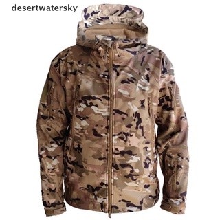 desertwatersky impermeable invierno para hombre Chamarra táctica abrigo suave shell militar chaquetas dws