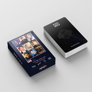 54pcs / set exo lomo cards exo poster small postcard photo sehun peripheral card (7)