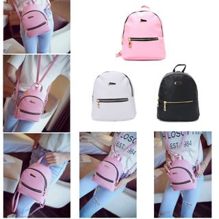 gymnas Fashion Women Leather Backpack Mini Travel Rucksack Handbag School Shoulder Bag (3)
