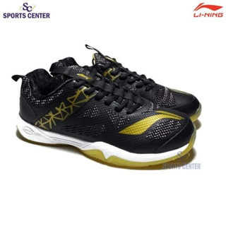(Badminton) Nuevos zapatos de bádminton forro nube Ace 6/VI AYTQ055 negro oro zapatos de bádminton