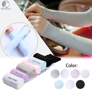 🏀Gloves🏀 Outdoor riding protective arm cover gloves UV protection fingerless transparent bagged sports ice sleeves
