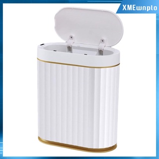 [XMEWNPLO] Bote de basura inteligente de induccin automtica Bote de basura automtico Cubo de basura con tapa Cubo de basura de (4)