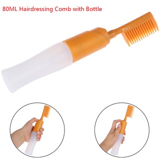 [Aredstar] 80ML Hair Dye Bottle Applicator Comb Dispensing Salon Hair Coloring Dyeing Tool