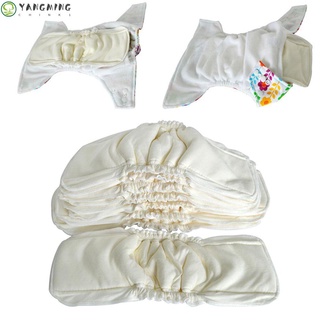 yangming bebé carbón pañal suave reutilizable estera de 5 capas pañales bebé niño pequeño cambio transpirable bambú almohadilla de inserción/multicolor