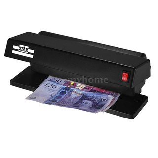 Portátil Multi-moneda falsificación Detector de facturas ultravioleta Dual UV de detección de luz de la máquina de billetes