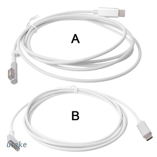 Utake tipo C USB C a Magsafe1/2 Cable de cargador para MacBook Retina Pro Air 45W 60W 85W adaptador de alimentación cargador