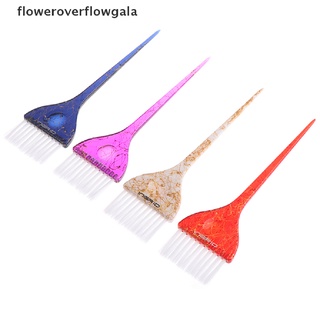 Floweroverflowgala Hairdressing Brushes Hair Combo Salon Comb Hair Color Brush Dye Tint Tool FFL