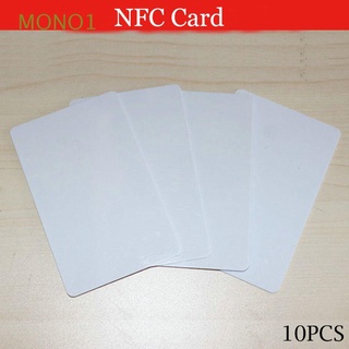 MONO1 10pcs Barato Ntag215 Impermeable Identificador de radiofrecuencia Tarjeta NFC Portable Simka y accesorios Tipo de no contacto Alta Control de acceso Tags NFC