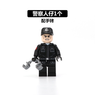 compatible con lego fuerzas especiales de policía muñecas armas accesorios moc pequeñas partículas ensambladas muñecas militares bloques de construcción juguetes