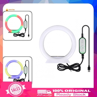 [listo stock] ligero selfie anillo de luz led alimentado por usb selfie luz ahorro de energía para transmisión en vivo