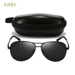 KIRBY gafas polarizadas Anti-UV elegantes sombras gafas de sol fiesta fuera del mar hombres UV400 protección Vintage para las mujeres marco delgado