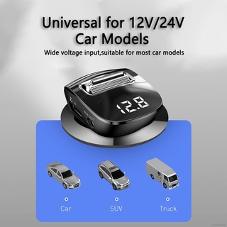 Transmisor FM de coche Bluetooth 5.0 AUX manos libres inalámbrico Kit de coche Dual USB cargador de coche Auto Radio FM modulador reproductor MP3 (2)