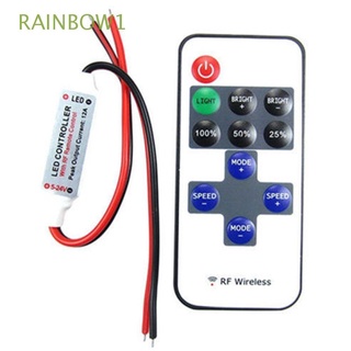 rainbow1 top control remoto mini rf inalámbrico led tira de luz interruptor nuevo 12v striscia inline dimmer