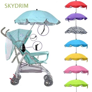 skydrim hermosa sombra toldo cubre durable pushchair canopy proteger bebé paraguas sol lluvia universal nuevo niño cochecito accesorios sombrilla buggy/multicolor