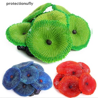 Pfmx Fake Soft Disc Coral Plant Aquarium Artificial Fish Tank Ornament Decor Glory