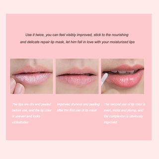 hojo Gel hidratante máscara de labios exfoliante hidratante y disminución lápiz labial imprimación bálsamo labial feliz chica (8)